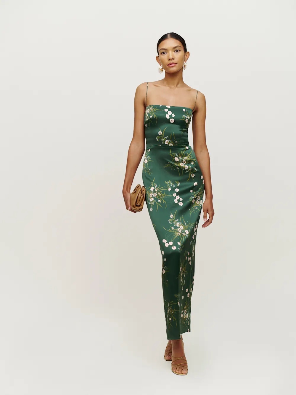 Reformation Frankie Silk Dress